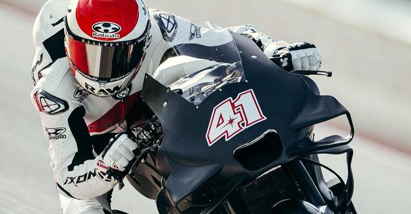 MotoGP 2025. GP di Spagna a Jerez. Aleix Espargaro in pista con Honda, come wildcard