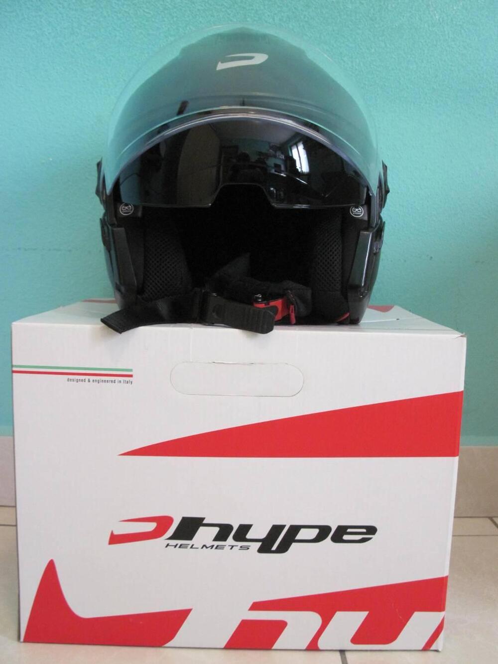 Casco Jet HP3.71 Nero Opaco Tg.L 59/60cm Hype