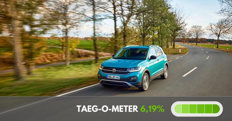 L&#039;offerta per Volkswagen T-Cross &egrave; duplice e parte da 99 euro al mese