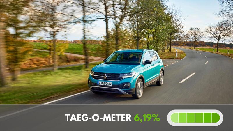 L&#039;offerta per Volkswagen T-Cross &egrave; duplice e parte da 99 euro al mese
