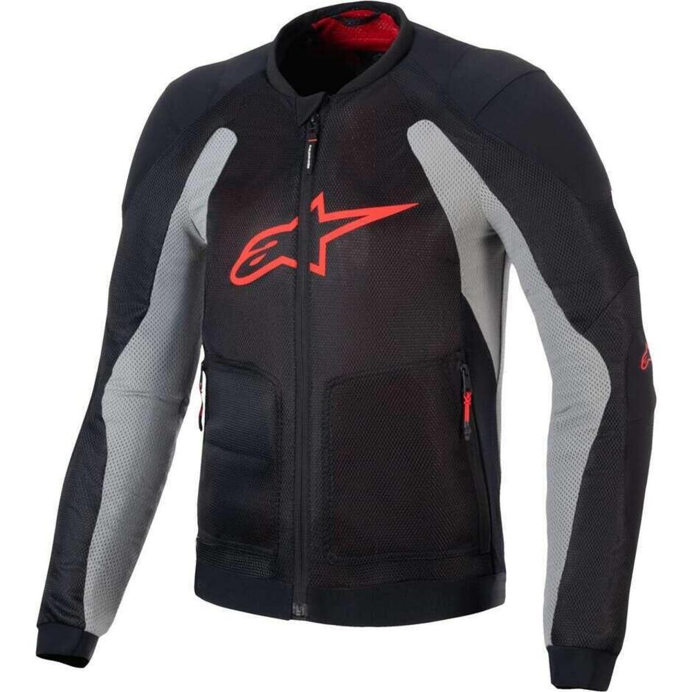 Giacca Moto Estiva Alpinestars Troop-Air Nero Grig