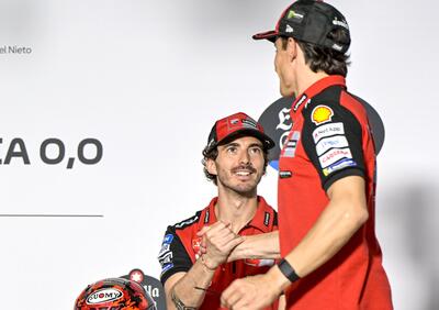 MotoGP 2025. GP di Spagna a Jerez. Pecco Bagnaia: Marc Marquez ha portato questa moto a un livello superiore. Non mi sento sotto esame, mi ci mettono altri