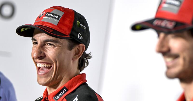 MotoGP 2025. GP di Spagna a Jerez. Marc Marquez: &quot;Alla lunga il rivale per il mondiale sar&agrave; Pecco Bagnaia, ma quello che sta facendo Alex con la GP24 &egrave; eccezionale&quot;