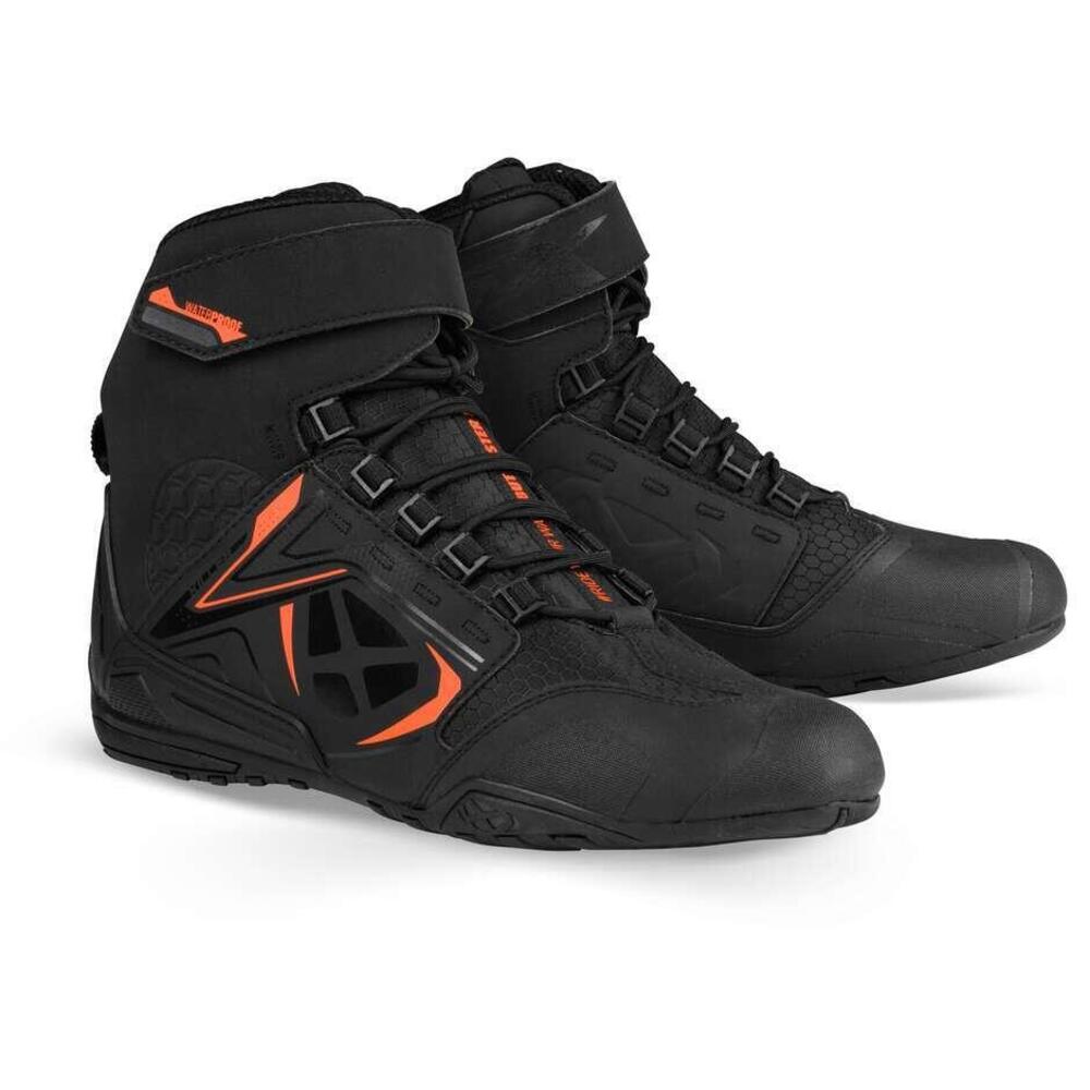 Scarpe moto Ixon Killer WP Nero Arancio