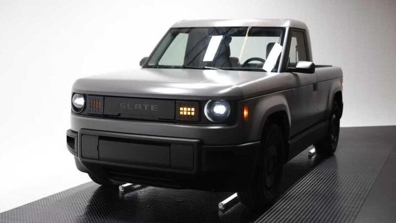 Slate: le foto del pick-up elettrico da 25.000 dollari che vuole rivoluzionare l&rsquo;auto americana (con l&rsquo;aiuto di Bezos)