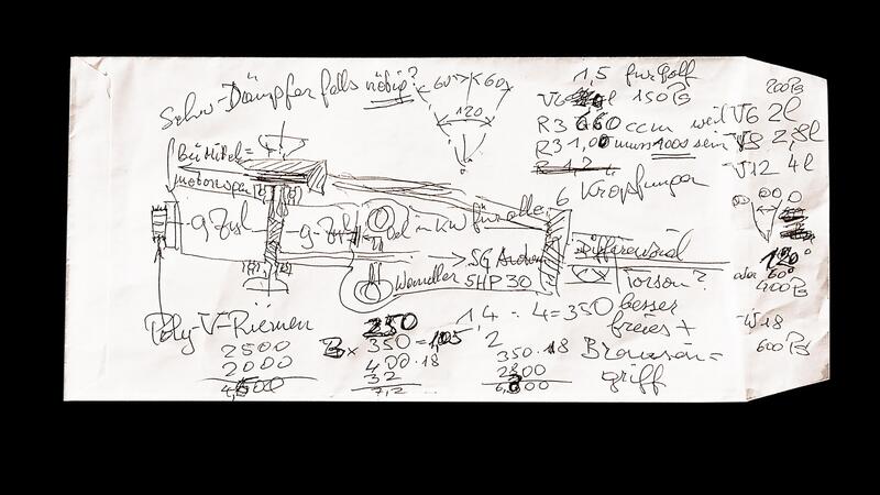 Il motore pi&ugrave; complesso del mondo &egrave; nato da un disegnino su un pezzo di carta 