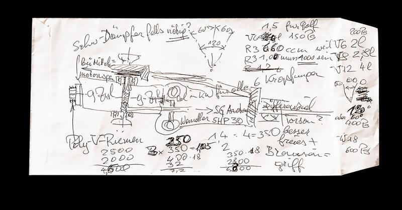 Il motore pi&ugrave; complesso del mondo &egrave; nato da un disegnino su un pezzo di carta 