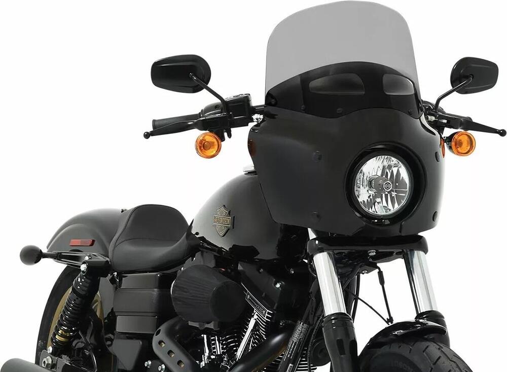 Parabrezza ventilato fumè nero alto 28 cm per cupo 