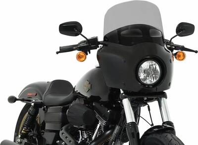 Parabrezza ventilato fum&egrave; nero alto 28 cm per cupo 