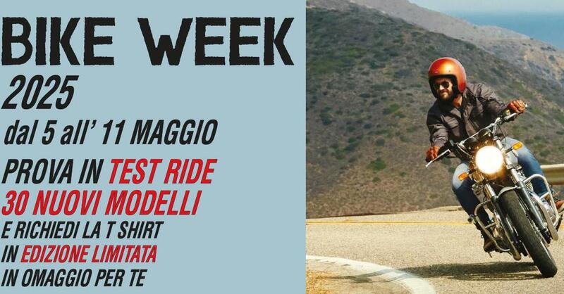 Parte oggi la Bike Week del Gruppo Bientinesi, con oltre 30 moto in prova!