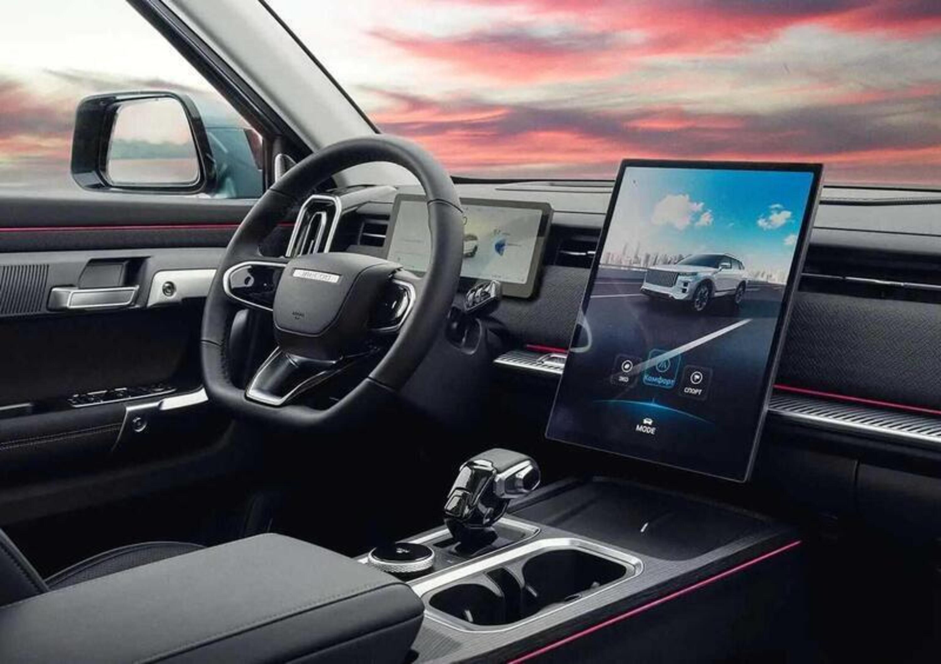 Interni della Jaecoo 7 Super Hybrid