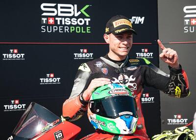 A Cremona Caricasulo in Superpole con il Caberg GP01!