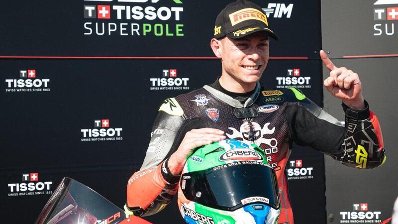 A Cremona Caricasulo in Superpole con il Caberg GP01!