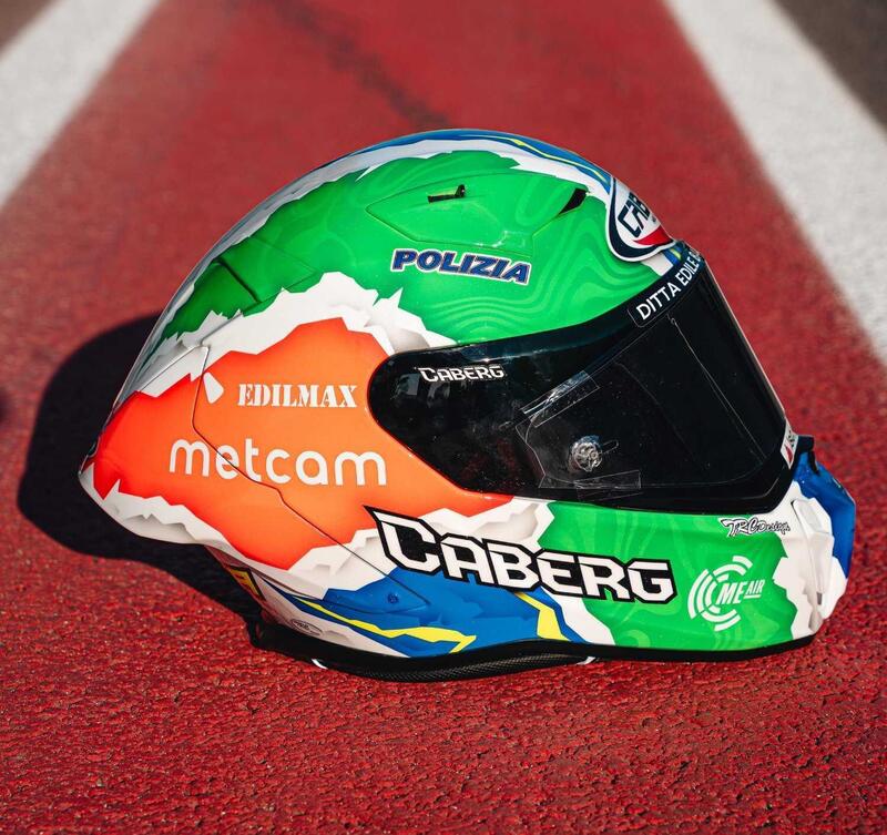 A Cremona Caricasulo in Superpole con il Caberg GP01!