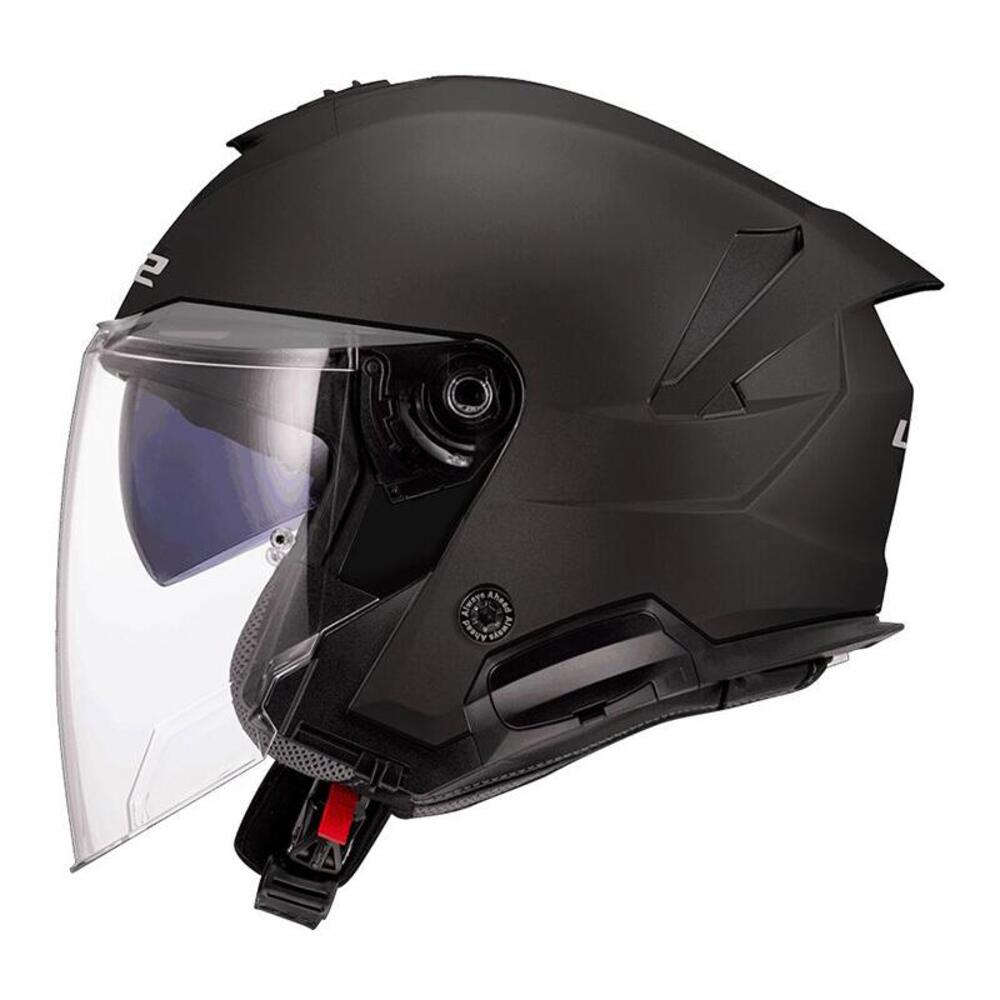 casco jet LS2 Verso 2 nero opaco
