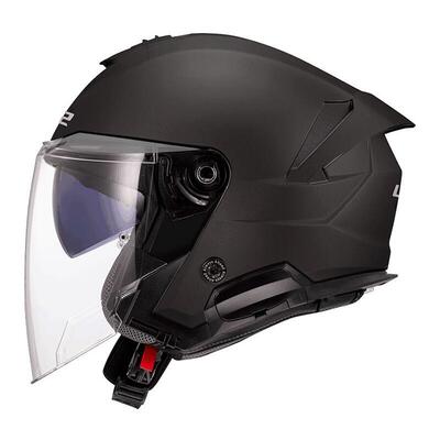 casco jet LS2 Verso 2 nero opaco