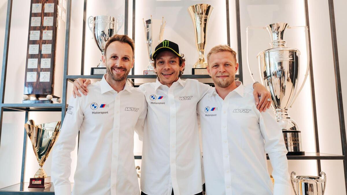 GTWC. Valentino Rossi e Kevin Magnussen insieme in pista con BMW alla 24 Ore di Spa 2025
