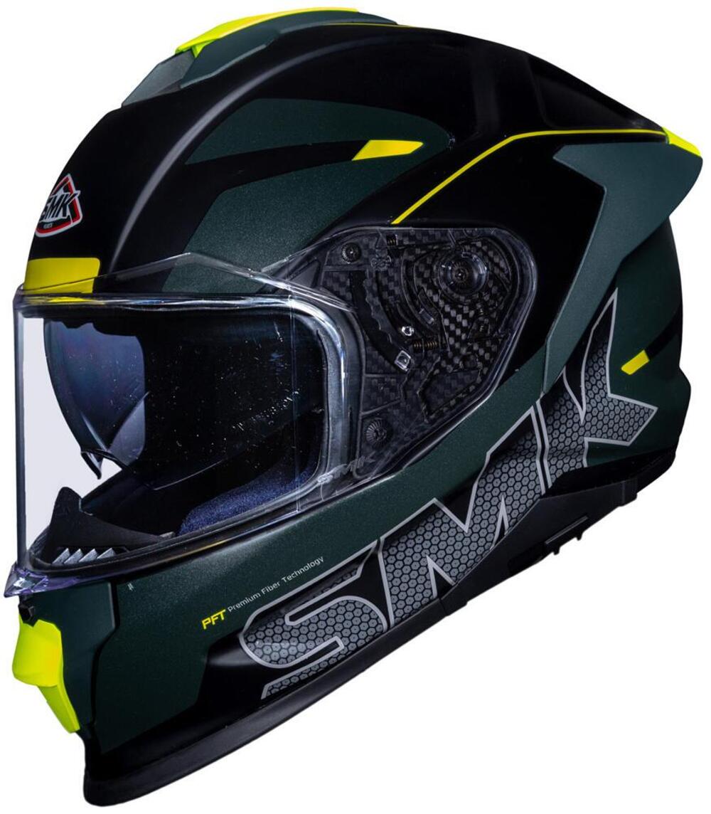 Casco integrale SMK TITAN FIREFLY in fibra Nero Ve 