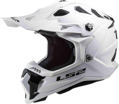 Casco Cross LS2 MX700 SUBVERTER SINGLE MONO Bianco