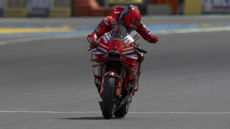 MotoGP 2025. GP di Francia. Marc Marquez spiega la sua strategia: &quot;Oggi ho aspettato, con la gomma nuova ho gi&agrave; sbagliato a Jerez&quot;