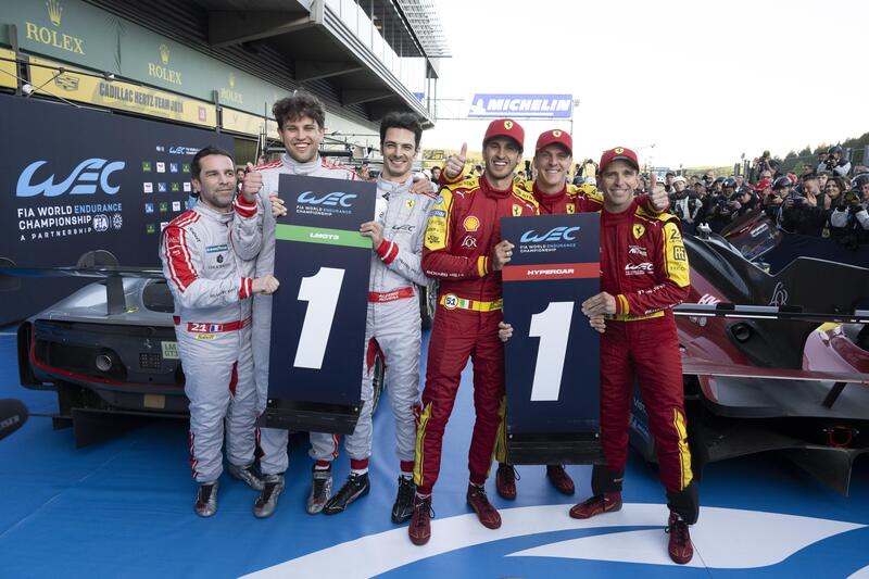 Ferrari, che spettacolo nel WEC! Doppietta per la 499P alla 6 Ore di Spa con la #51 e la #50. Vittoria in LMGT3 per la 296 #21