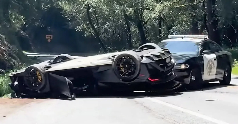 Lamborghini Huracan STO: la Polizia usa uno strano metodo per spostarla [VIDEO]
