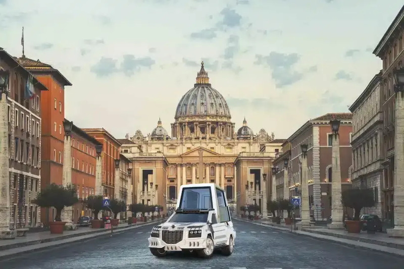 La nuova proposta della Papamobile per Papa Leone XIV