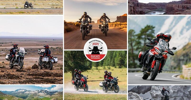 Multistrada V4 Voyagers 2025: racconta i tuoi viaggi e vinci un set da viaggio
