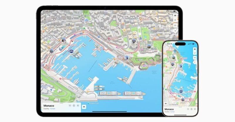 F1: Apple ricrea in 3D il circuito di Monaco in Apple Maps: una mini esperienza del Mondiale su iPhone