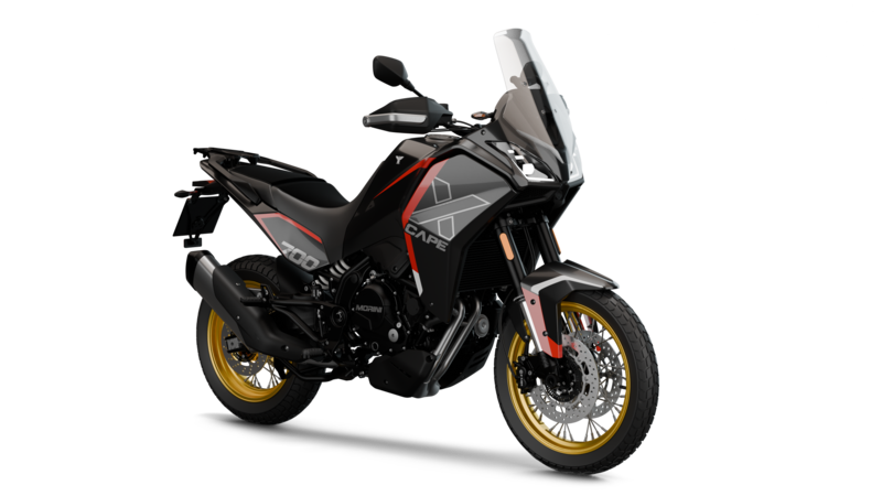 Moto Morini X-Cape 700 Gold Edition: cerchi oro e dotazioni premium