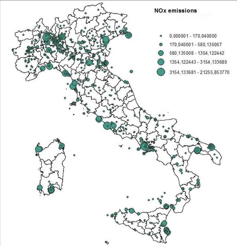 Emissioni NOx in italia