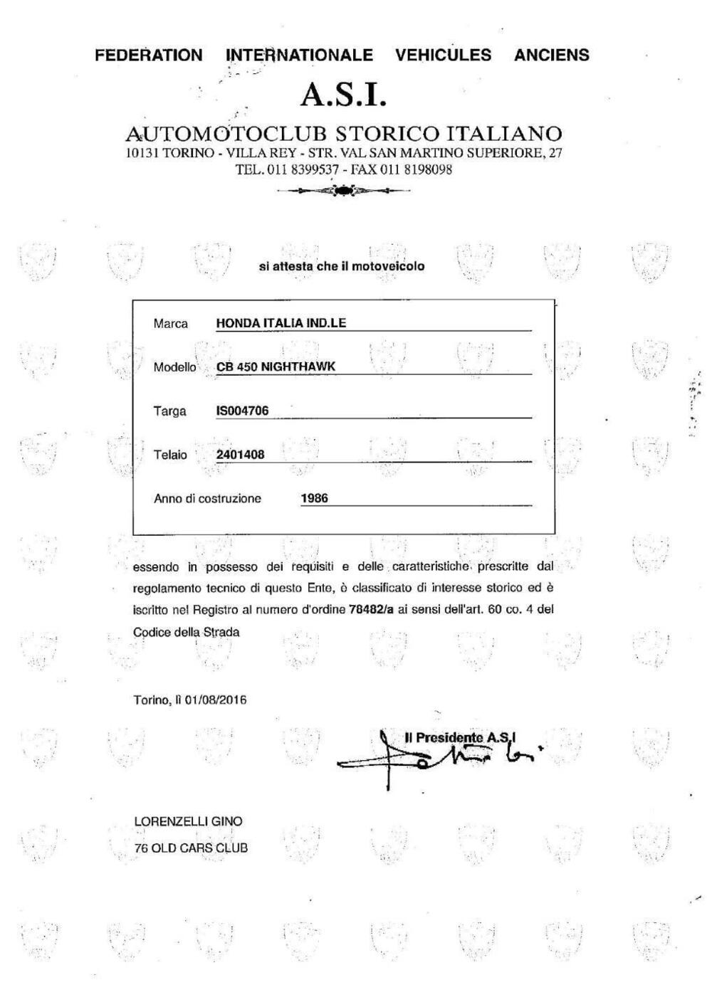 Honda CB 450 SC Nighthawk (1986 - 89) (5)