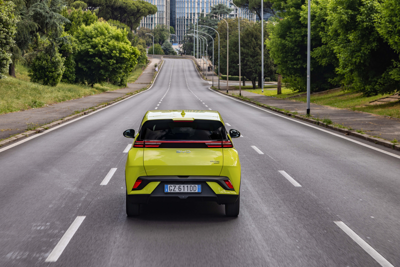 Il posteriore della BYD Dolphin Surf