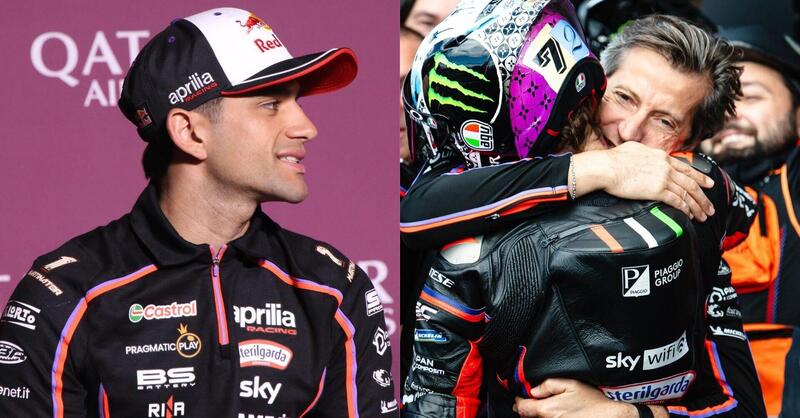 MotoGP 2025. British GP at Silverstone. Massimo Rivola: "Message for Jorge: this bike can win." And Martin: "Congratulations Aprilia and Bez!"