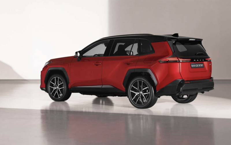 Il design posteriore della Toyota RAV4