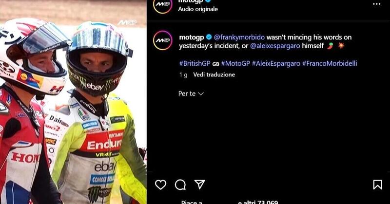 MotoGP 2025. Botta e risposta tra Franco Morbidelli e Aleix Espargaro: l&#039;incidente di Silverstone, ultimo episodio tra cordiali nemici