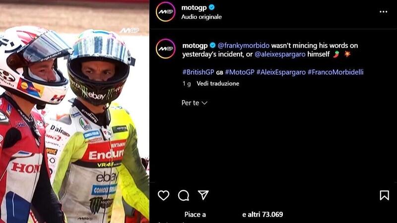 MotoGP 2025. Botta e risposta tra Franco Morbidelli e Aleix Espargaro: l&#039;incidente di Silverstone, ultimo episodio tra cordiali nemici
