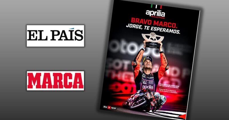 MotoGP 2025. Aprilia si &egrave; comprata due pagine di giornali spagnoli per dire qualcosa a Jorge Martin