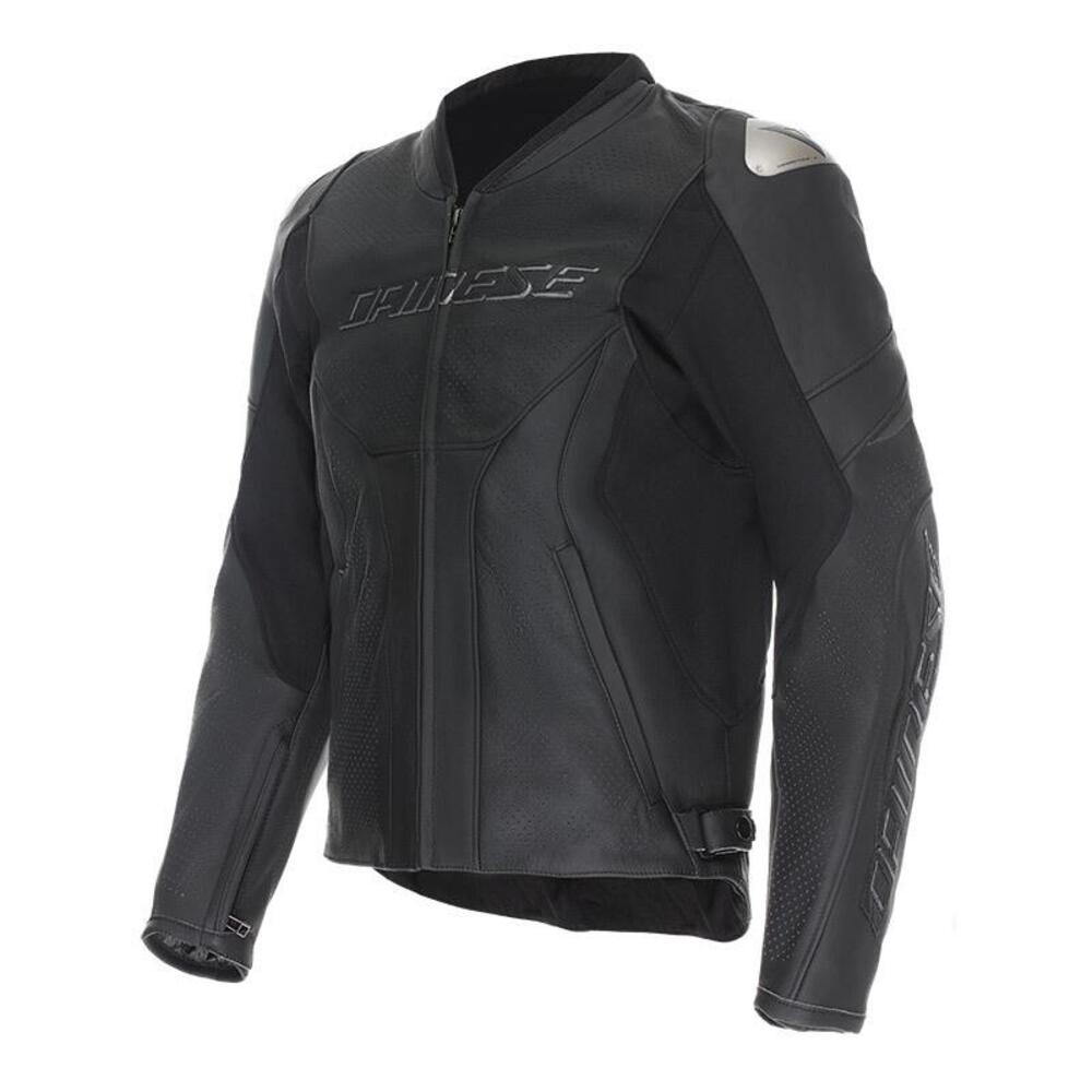 Giacca Moto Pelle Estiva Dainese Racing 5 Nero