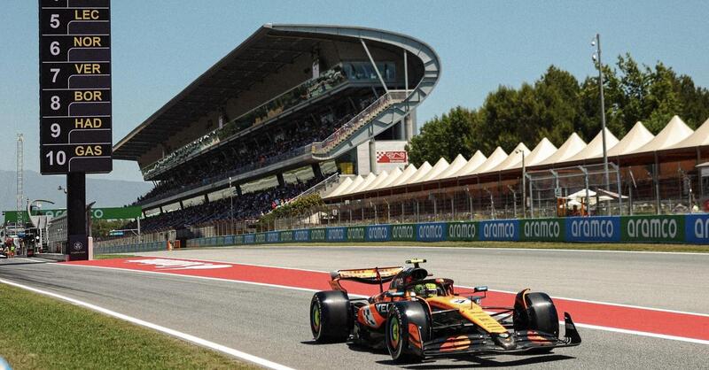 F1. GP Spagna: Norris comanda la FP1, occhi puntati sulla nuova direttiva tecnica. Ferrari competitiva sul passo gara