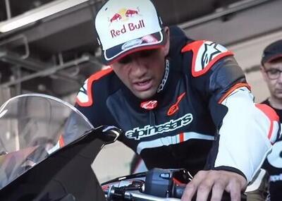 MotoGP 2025. Jorge Martin &egrave; a Misano ed &egrave; sceso in pista per la festa Aprilia