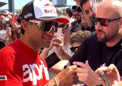 MotoGP 2025. Jorge Martin e i resta! dei fan Aprilia: Non me l'aspettavo [VIDEO]