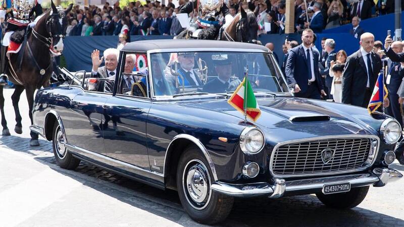 Festa della Repubblica: la Lancia Flaminia accompagna il Presidente nella parata a Roma