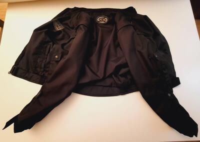 Giacca da moto della SPIKE nera, in poliestere, ta Spyke