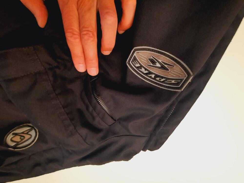 Giacca da moto della SPIKE nera, in poliestere, ta Spyke (5)