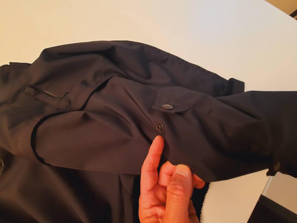 Giacca da moto della SPIKE nera, in poliestere, ta Spyke (6)