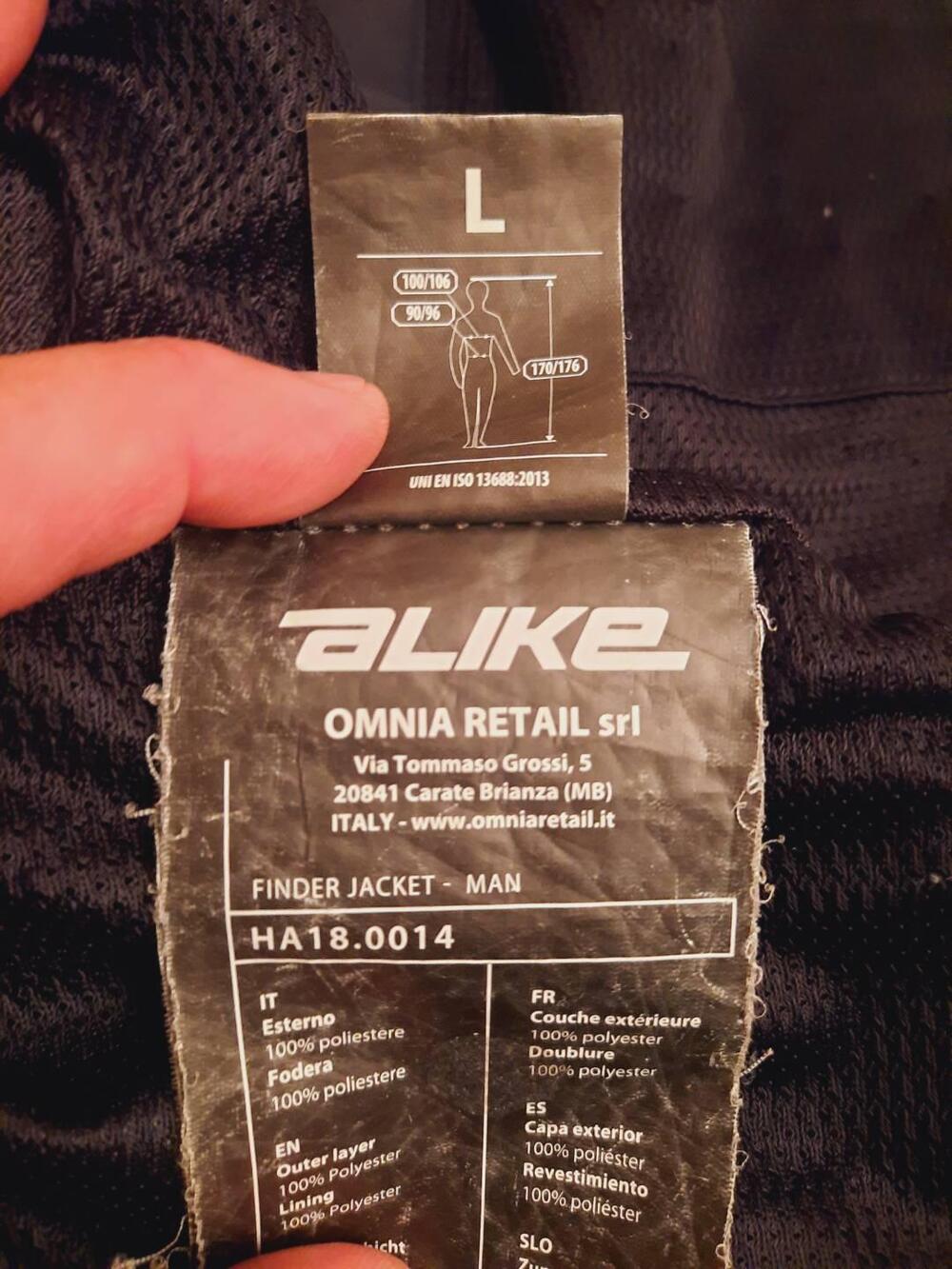 Giacca da motociclista, marca ALIKE taglia L (10)