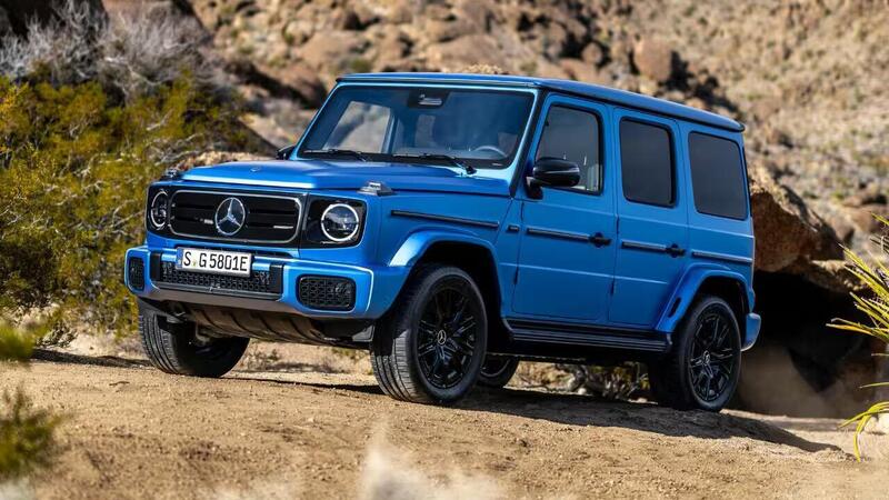 Mercedes Classe G elettrica imbullonata al pavimento delle concessionarie