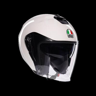casco jet AGV Irides Mono Materia bianco