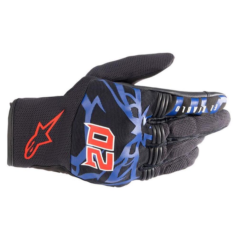 Guanti moto estivo Alpinestars Copper nero blu ros